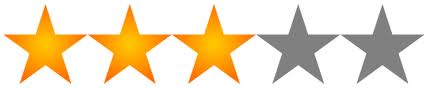 3 stars out of 5