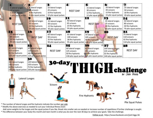 Leg Lift Challenge Exercises With Posters | CalorieBee