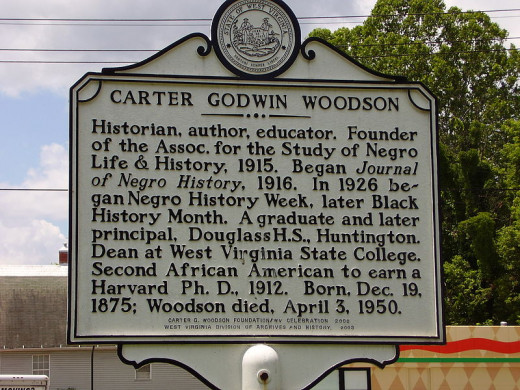 Carter G Woodson Roadside marker