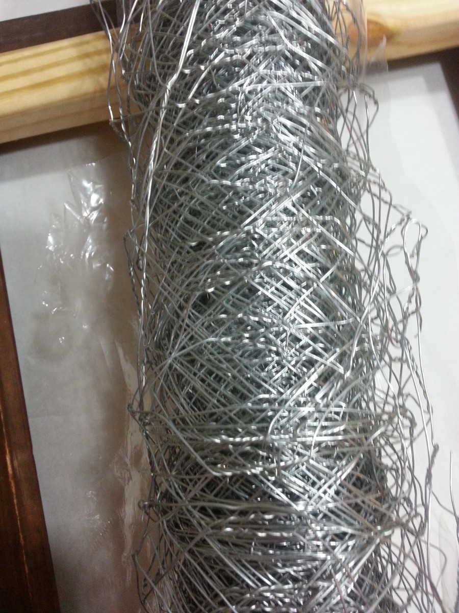 Roll of Chicken Wire (for this project, one only needs a small amount, so it is always good to ask if they have an open roll, which is much cheaper.  I got a great deal for this roll at $4.00.)