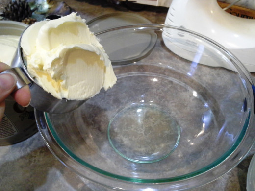 Step Two: Add your butter to a large mixing bowl
