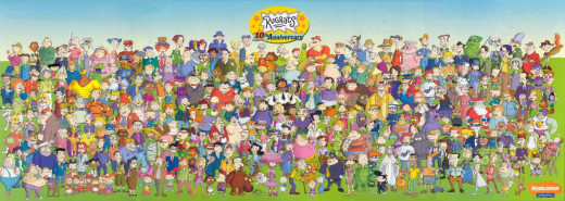 The full cast of the Rugrats.