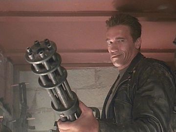 The Terminator with a Minigun