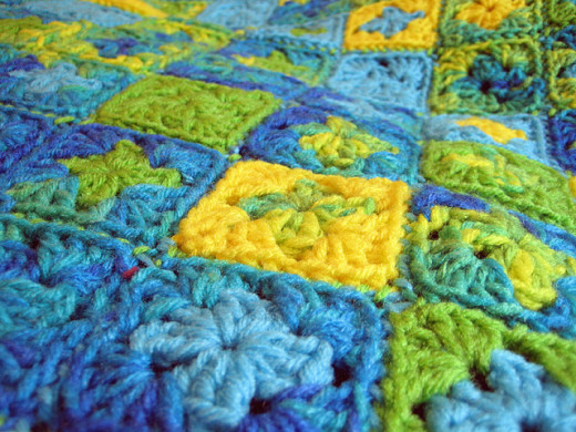 Mini Crochet Granny Square Afghan