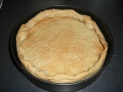 The baked pastry base