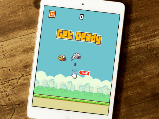 Flappy Bird on iPad Air Mini