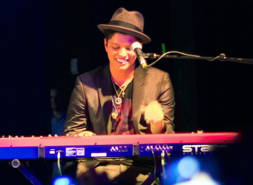 Bruno Mars on keyboard