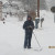 One of my son-in-laws cross country skiing in a recent snow storm One of my son-in-laws cross country skiing in a recent snow storm