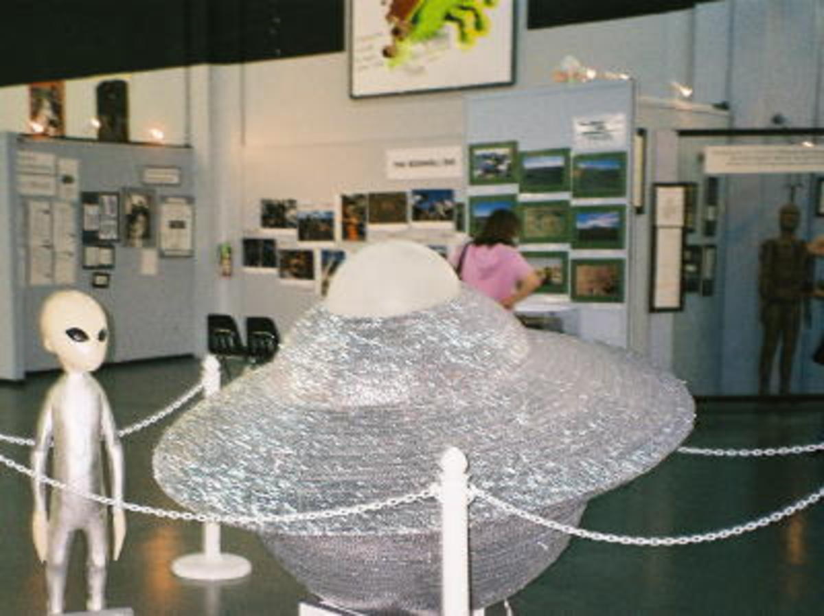 A scene from the UFO Museum