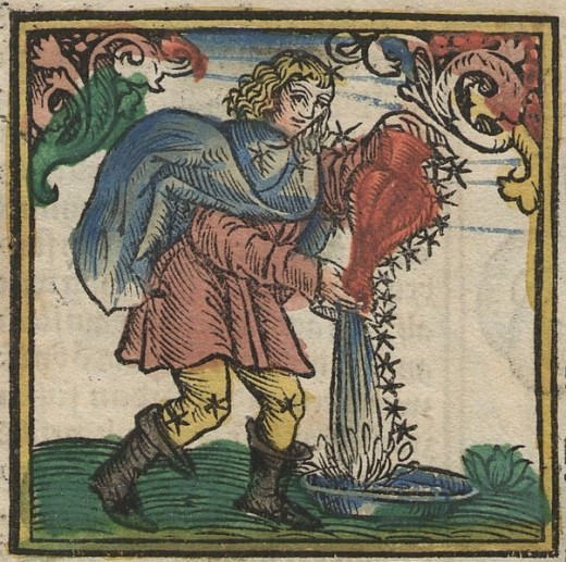 Astrologie ^ Sternzeichen ^ Kalender/ Dutch Astrology Calendar by Sternzeichen Wassermann