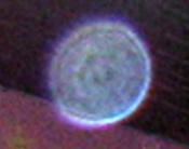 Close up of orb taken in the front part of the Cozmic Cafe, Placerville.