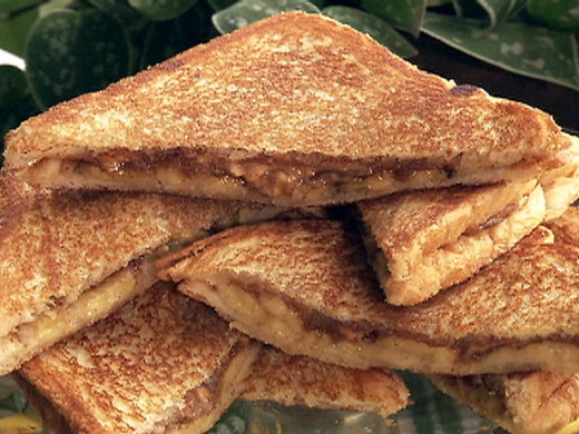 Fried Peanut Butter And Banana Sandwiches