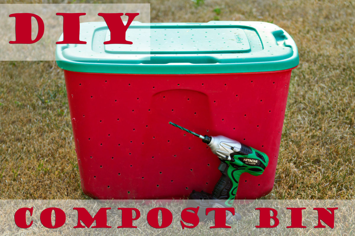 Here is a really simple compost bin can make and use. 