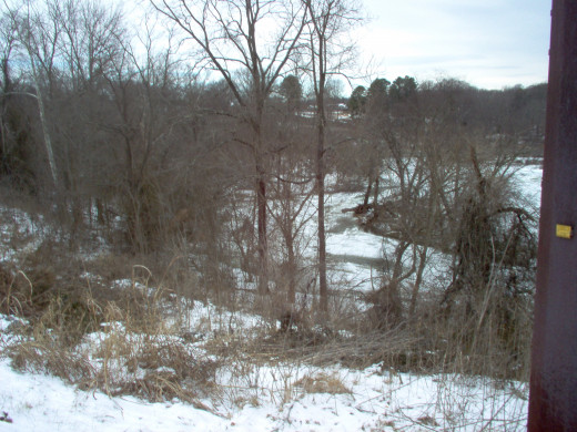 This is a second picture of the Rappahannock River on January 25. 2014.  