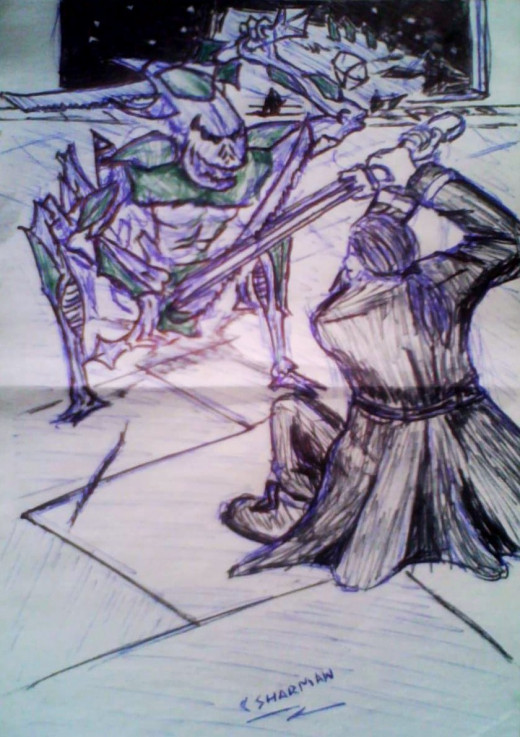 Concept art for the final battle....