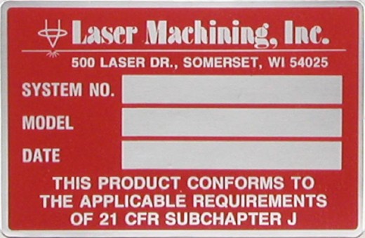 Model and Serial Tag