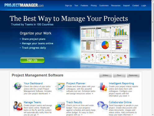 ProjectManager.com homepage