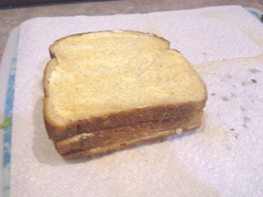 Step Five: Stack your bread slices