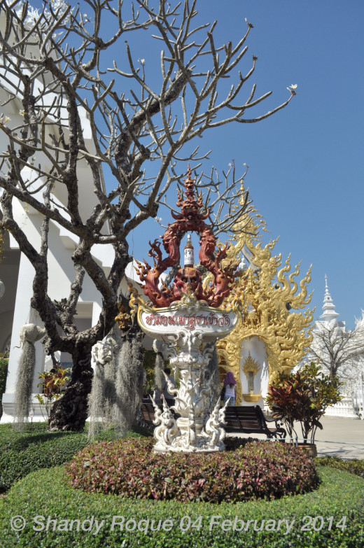 Say no to alcohol? Location: Wat Rong Khun (The White Temple)