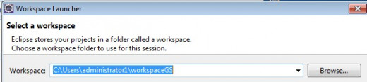 My workspace is worspaceGS