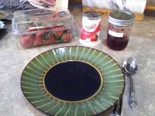 Step Eighteen: Lay out your creation area with all of your chosen fillings