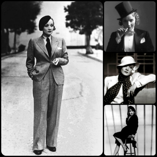 Marlene Dietrich was one of our rare women who could easily rock a hat and tie.  Not all of us are so lucky!