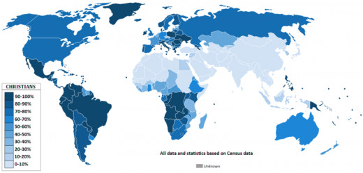 Christianity World Wide; One out of three people on the planet professes to be a Christian.