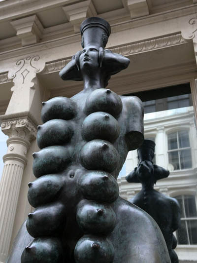 Cybele, Phrygian Goddess of Fertility; Russian artist, Mihail Chemiakin,  bronze sculpture 