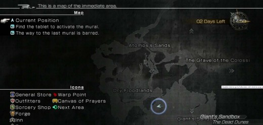 Lightning Returns find the three tablets in the shrines in these three areas in the Dead Dunes.
