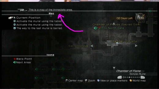 Go from the chamber of flame to the sacred grove and then north to the Twilight Gallery