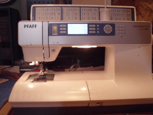 machine with light on