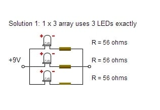 LED Circuit Design - 3 LEDs