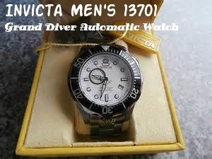 Invicta Men's 13701 Pro Diver Automatic White Textured Dial Gunmetal Ion-Plated Stainless Steel Automatic Watch