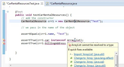ECLIPSE IDE is "savvy" enough to recognize that a class by this name is available in system packages (java.util).