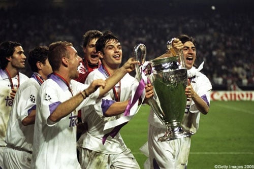 Real Madrid win the Champions League 1998