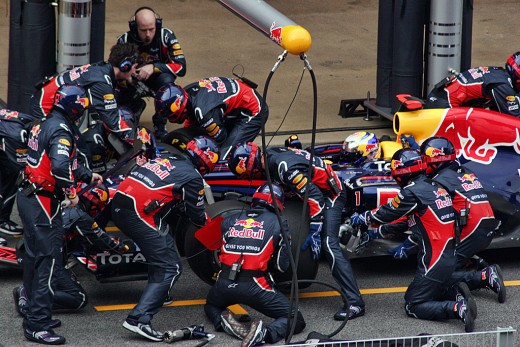 A formula-one tire change is an example of SMED