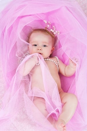 We know this baby is a girl, because of all the pink…. right??