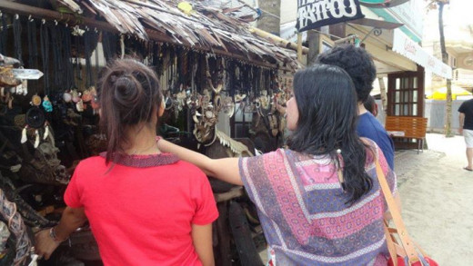 One of the Souvenir Stalls At Boracay