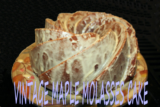 Vintage Maple Molasses Cake
