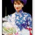 Truong Puynh Mai in 1995 "Miss Universe" contest: this blue-white ao dai was chosen as the best national apparel Truong Puynh Mai in 1995 "Miss Universe" contest: this blue-white ao dai was chosen as the best national apparel