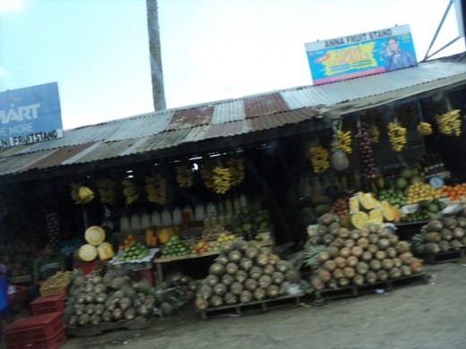 Pineapples are abundant in Tagaytay
