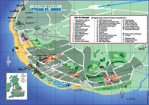 Map of Lytham-St-Annes