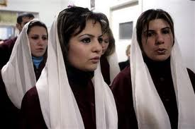 Coptic Christian Women Preparing For Worship