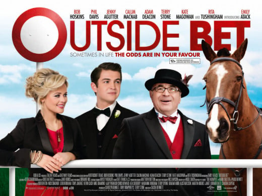 Poster for the film OUTSIDE BET starring Bob Hoskins and Jenny Agutter