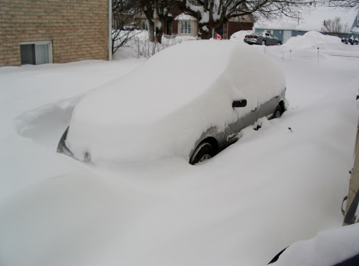 A Canadian car, rarin' to go on the first day of Spring, 2014