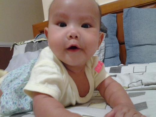 My D.D., Sonnie.  On combo feeding since 3 months.  She's now 2 weeks shy of turning 5 months.  