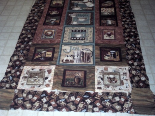pieced quilt top for quillow