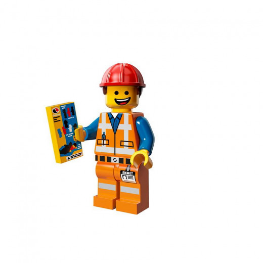 Emmet, a construction worker, is the hero of the new Lego Movie and is also one of the collectible figures in the Lego Movie Series
