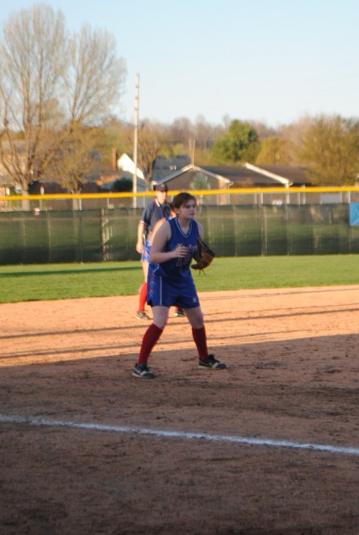 3rd base, My daughter Jandi, she also played catcher, short stop, pitcher and left field. 