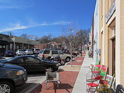 Main Street in Flowery Branch, GA